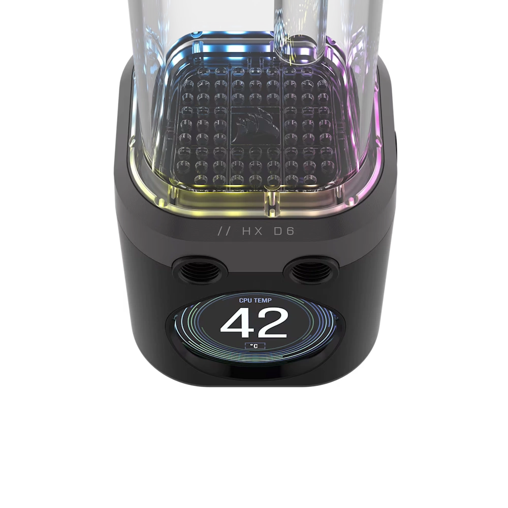 Corsair iCUE LINK XD6 RGB – יחידת משאבה ומאגר מים – תמונה 2